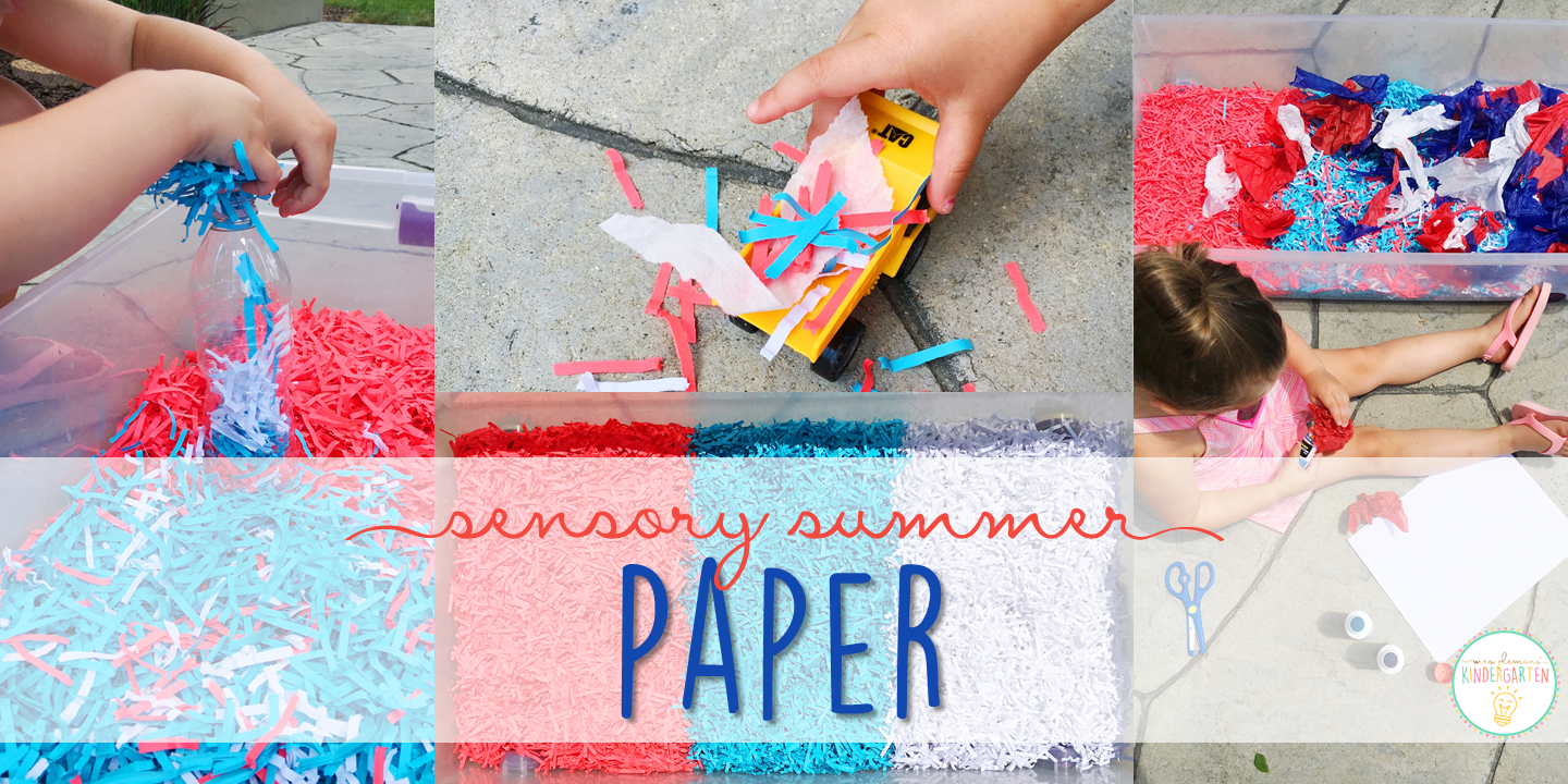 10 Ways to Play with Paper {Sensory Summer} Mrs. Plemons' Kindergarten