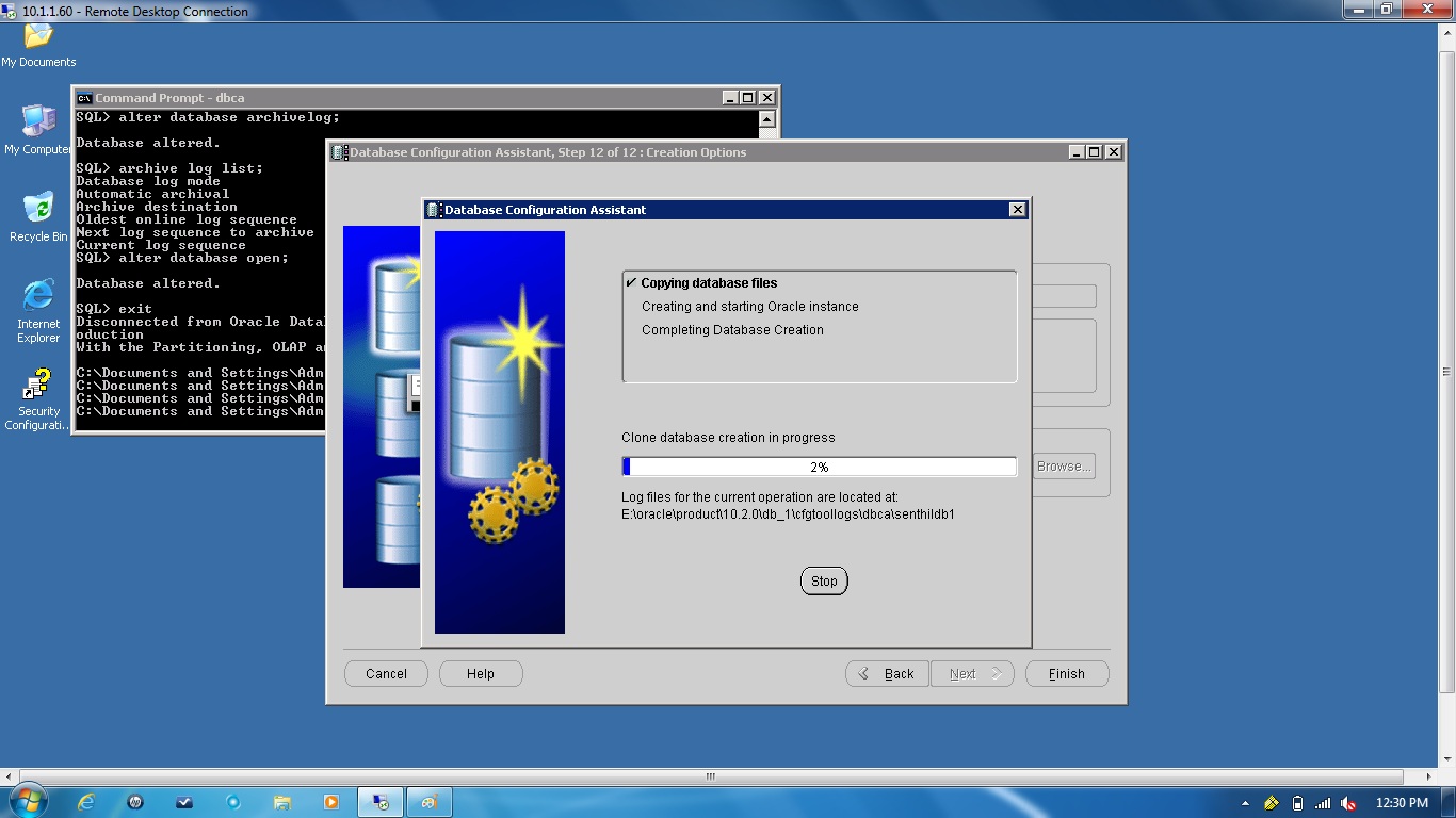 Remote Infrastructure Management ORACLE RMAN CONFIGURATION