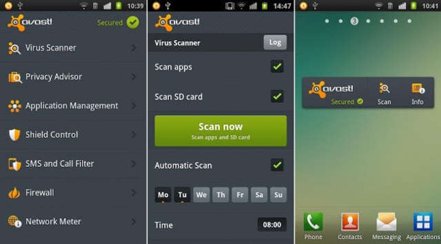 6 mejores aplicaciones de seguridad para Android Avast