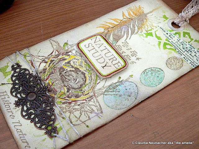 Von Pappe II: Nature Study - March tag for 12 tags of 2014