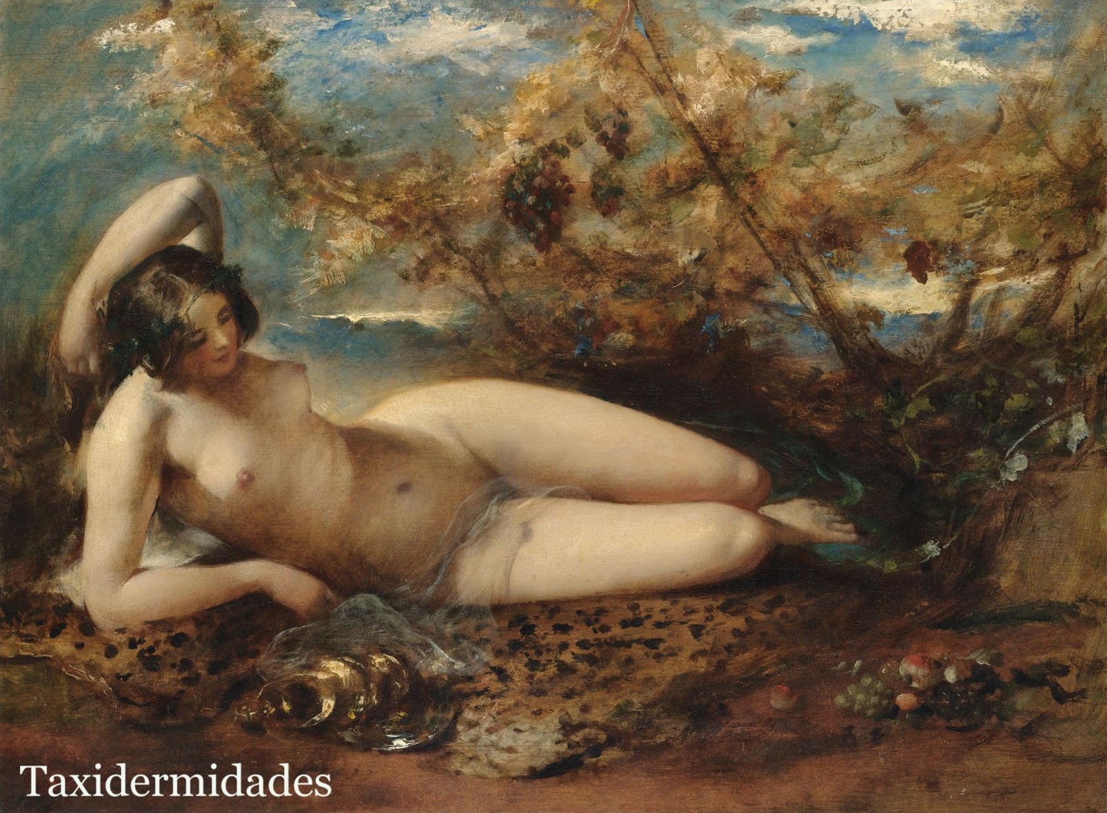 Modelos desnudas sobre alfombras de animales en la pintura academicista. |  Taxidermidades