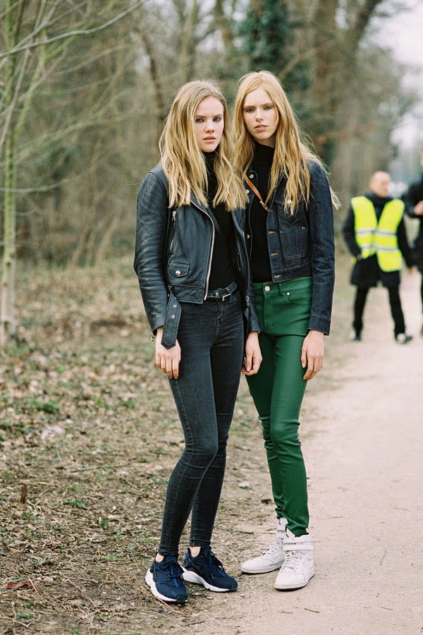 Jackman: Paris Fashion AW 2015....Elisabeth and Lululeika