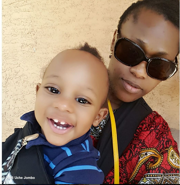 Uche Jombo Shares Adorable Pictures Of Son | really hot she males