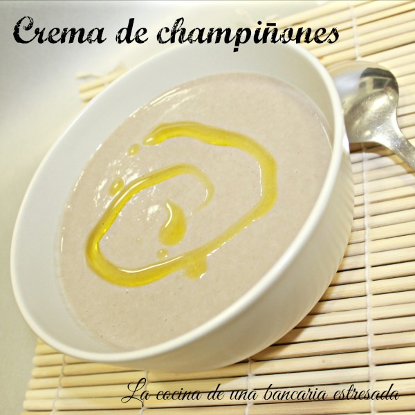 Crema de champiñones