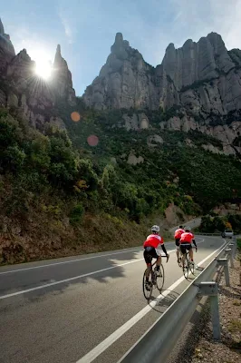 cycling montserrat barcelona carbon road bike rental