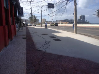 Passeios da segunda etapa das obras de requalificação na Paciência estão praticamente prontos Passeios da segunda etapa das obras de requalificação na Paciência estão praticamente prontos