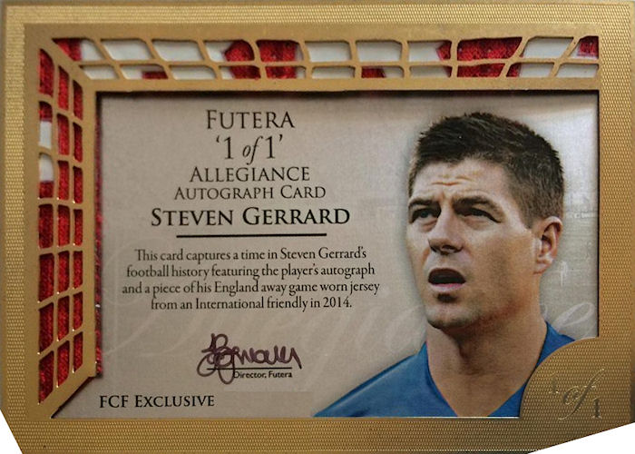 Football Cartophilic Info Exchange Futera Football Card Forum '1 of 1' Allegiance Autograph Card