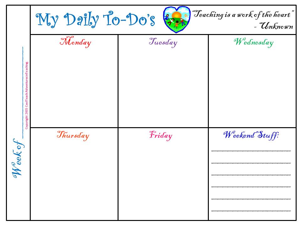 Cool Teach Adventures in Teaching: To do to do to do