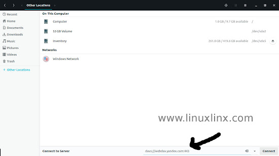 Synchronize Yandex Disk on Linux Ubuntu 