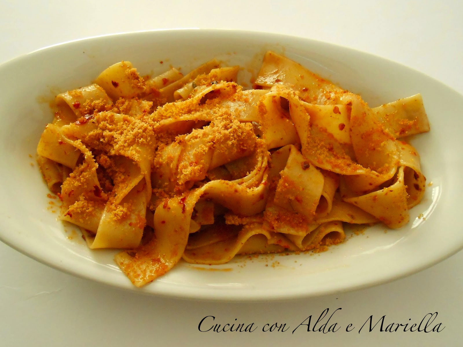 Cucina con Alda e Mariella PAPPARDELLE AGLIO, OLIO E 'NDUJA