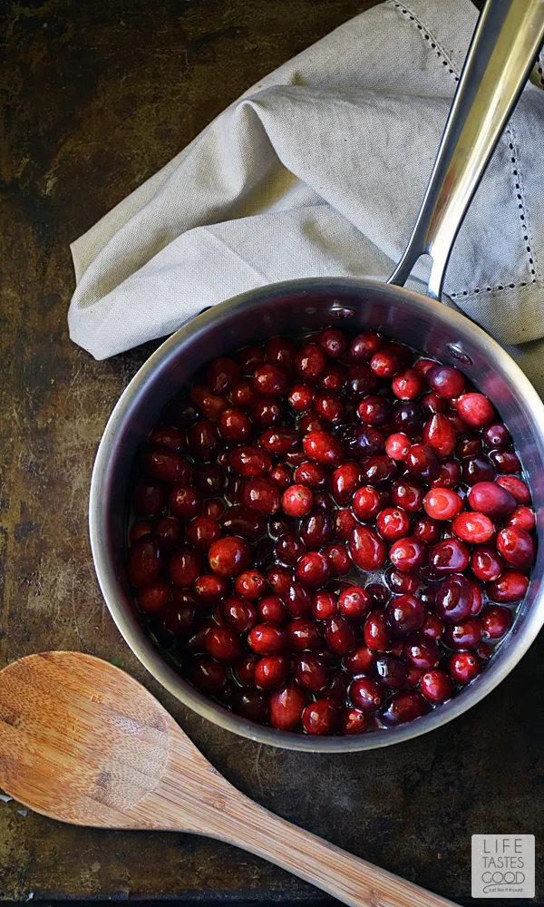 Easy Homemade Cranberry Sauce | by Life Tastes Good #LTGrecipes