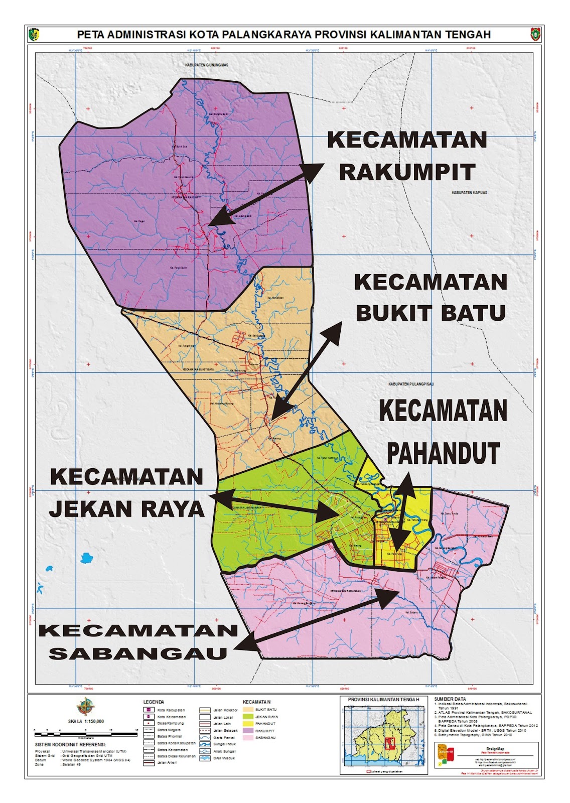 PROFIL KOTA PALANGKARAYA PETA DELINIASI DAN DESKRIPSI