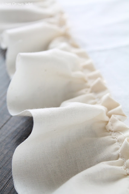 Shabby Chic Ruffled Towel by LoveGrowsWild.com for Design, Dining, and Diapers