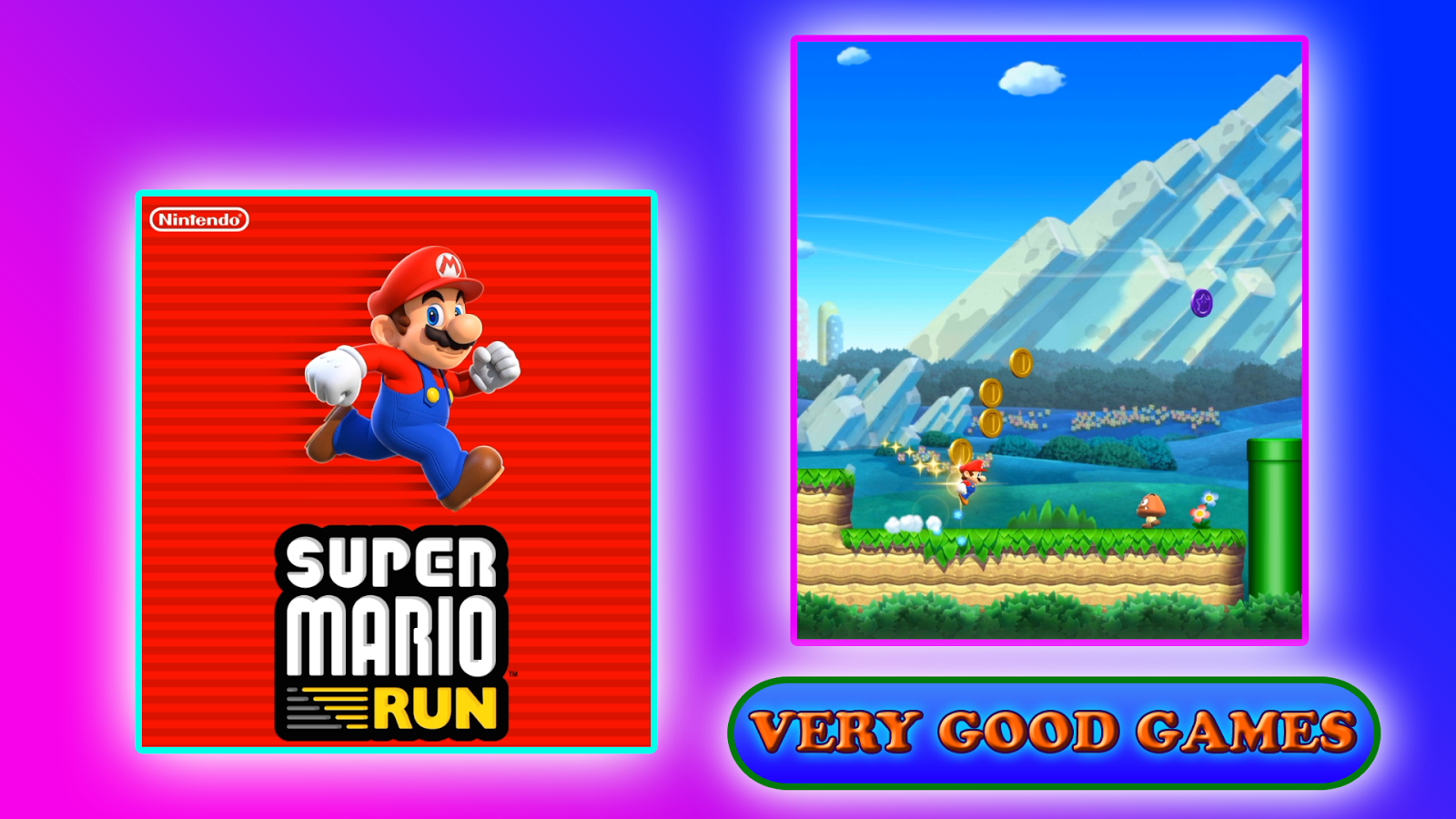 Super Mario Run - a Nintendo game for Android smartphones and tablets, for iPhone and iPad