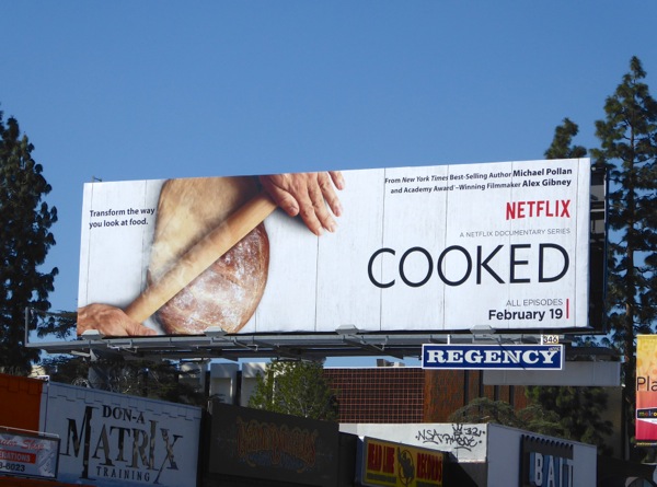 Netflix Cooked series premiere billboard Netflix Cooked series premiere billboard