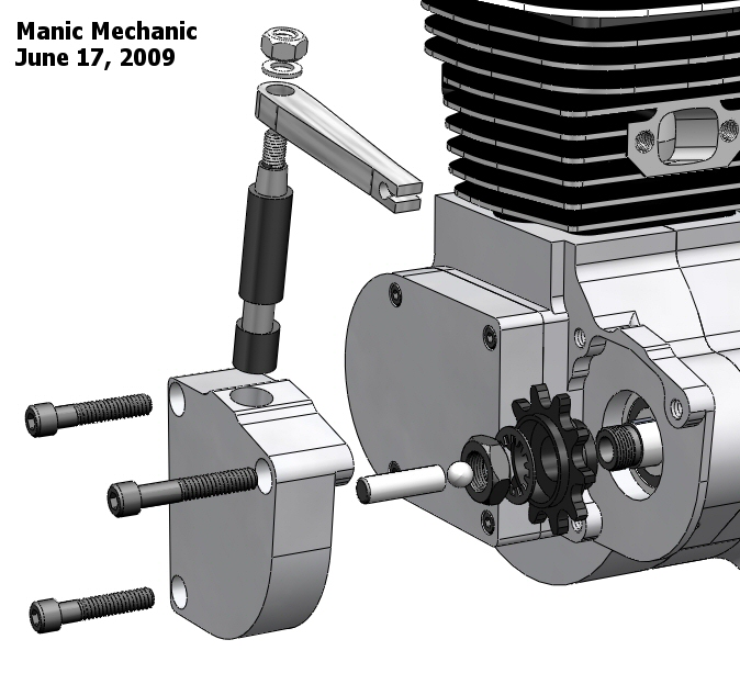 Clutch Adjustment Bicycle Engine Clutch Assembly 80cc Motorized