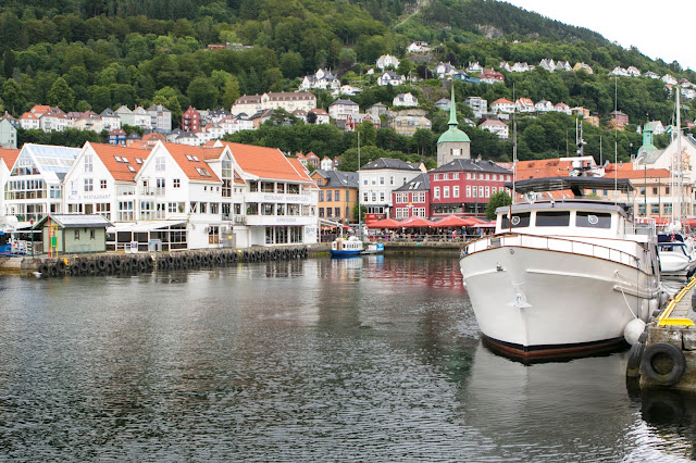 Bryggen vista dal mercato del pesce-Bergen