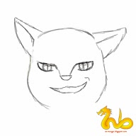 CARA MENGGAMBAR ANIME KUCING