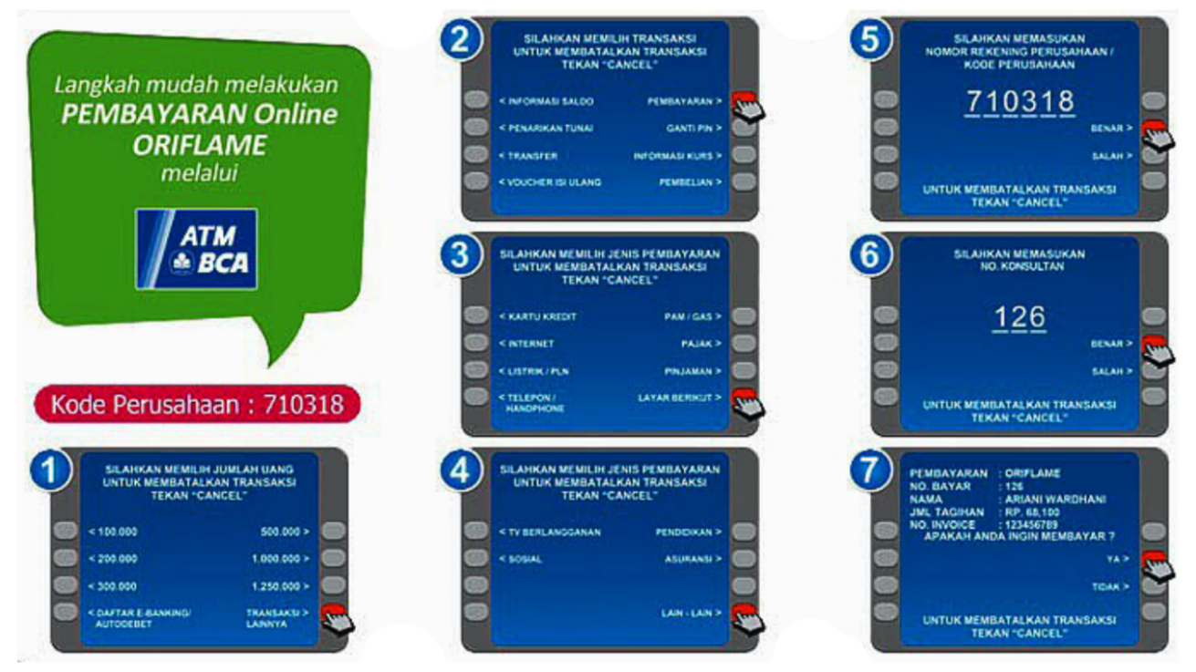 Bayar Oriflame Via Internet Banking Bca Terkait Bank
