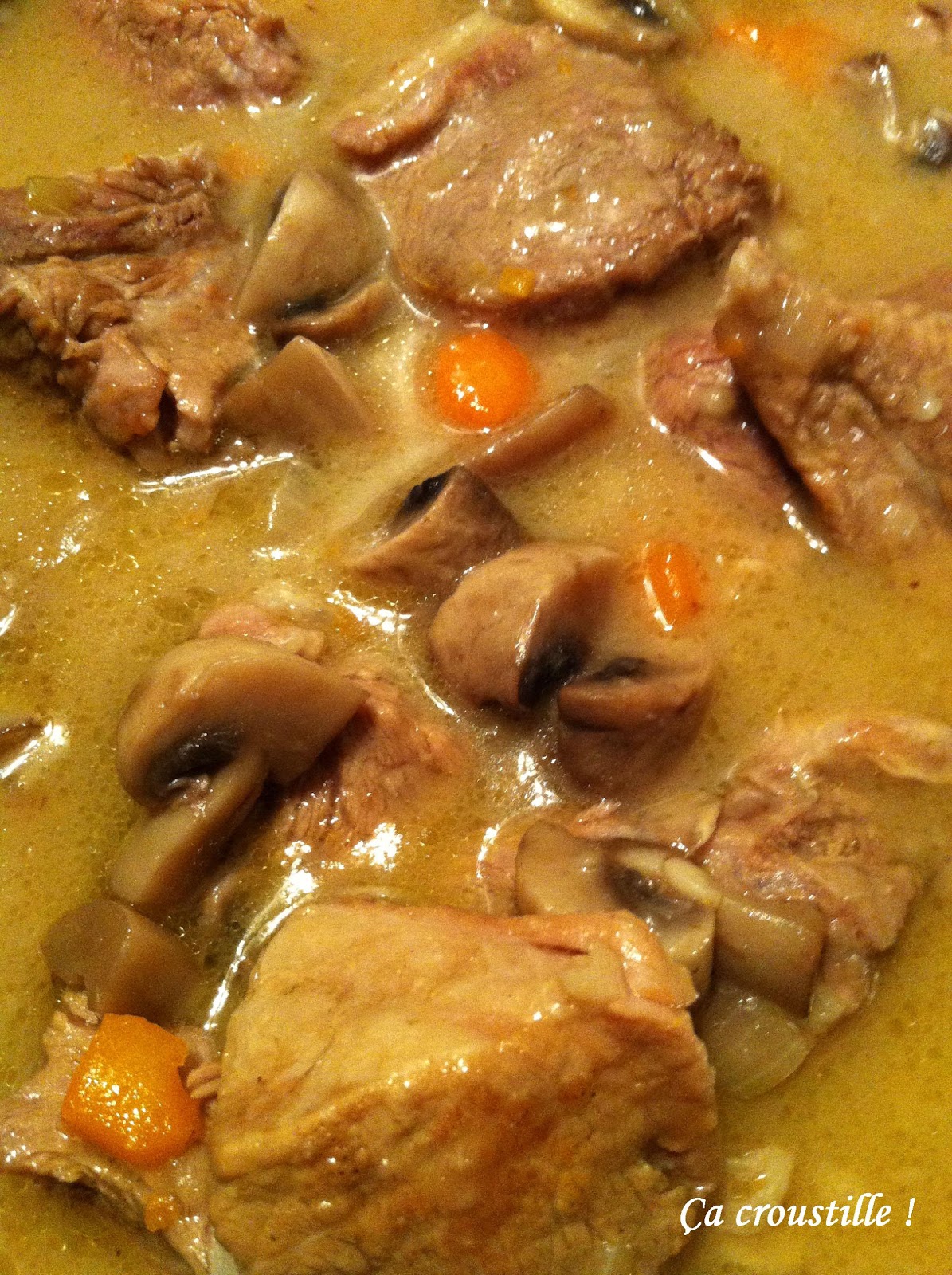 Fricassée De Veau à L Ancienne Ça croustille !: BLANQUETTE DE VEAU A L'ANCIENNE