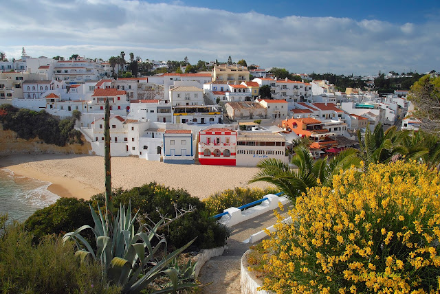 Playa de Carvoeiro Algarve Portugal pintoresco pueblo pescadores