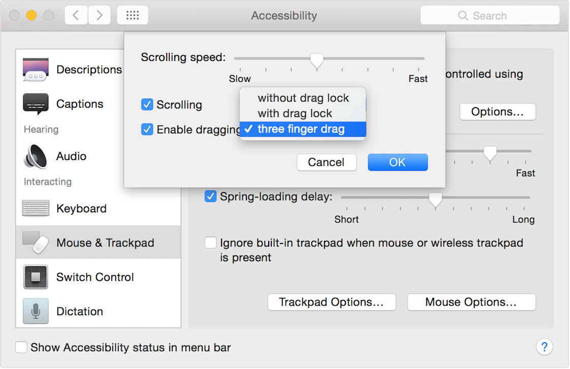 How To Turn On "Three Finger Drag" Gesture On Your Mac - Fallintech