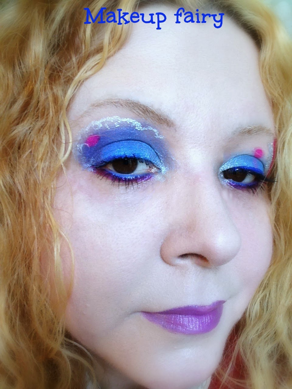 Tinklesmakeup eye makeup look 80's icon series 1 Cyndi Lauper