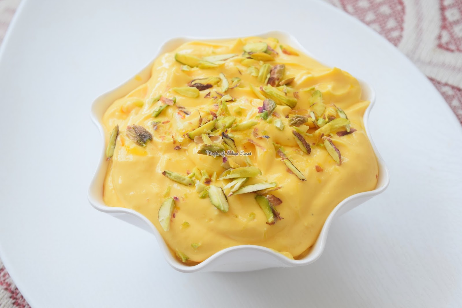 Mango Shrikhand - Amrakhand Recipe - मैंगो श्रीखन्ड- आम्रखंड रेसिपी - Priya R - Magic of Indian Rasoi