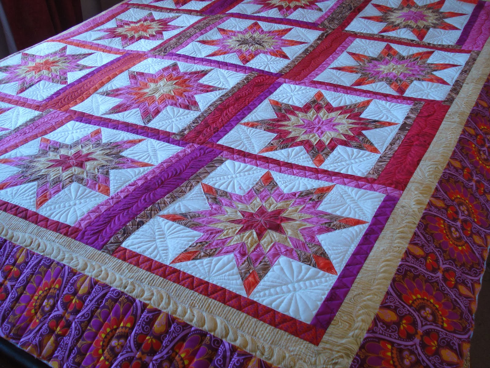 The Nifty Stitcher: Lone Star Quilt Part 2