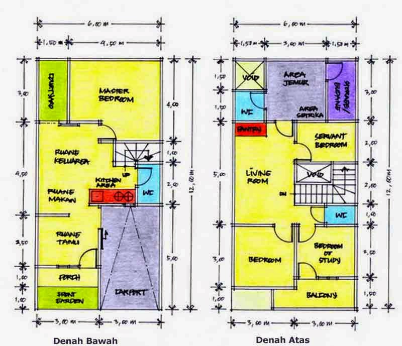  Denah  Rumah  Minimalis  Type  21  2 lantai Terbaru 2022 Pagar Rumah  Minimalis  2022