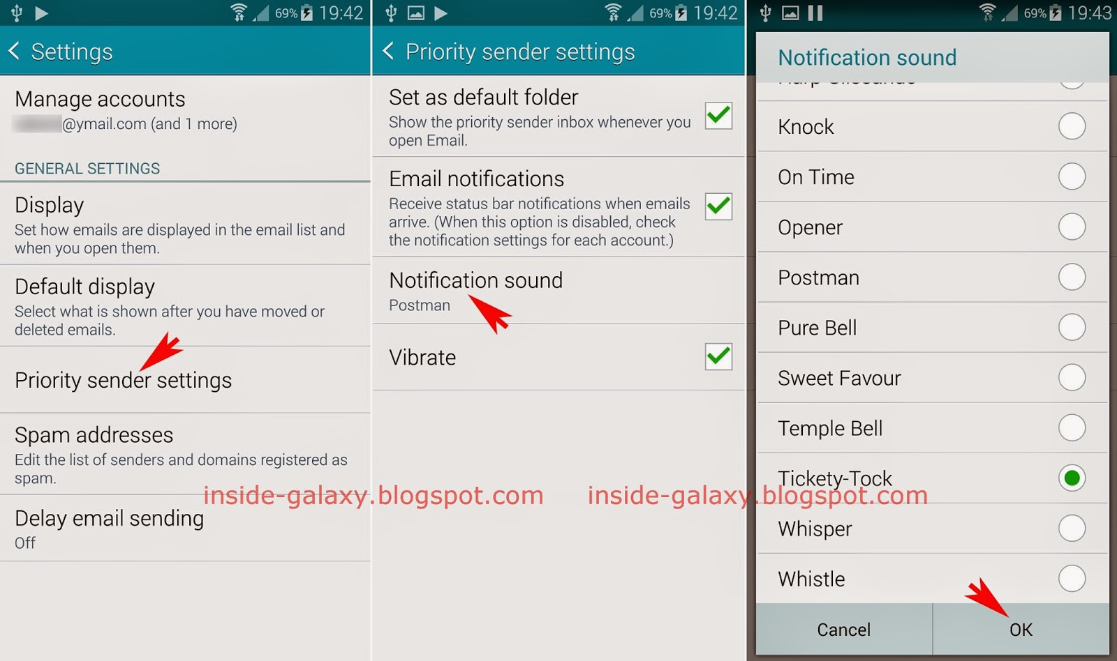 Inside Galaxy Samsung Galaxy S5 How to Change Email Message Tone in