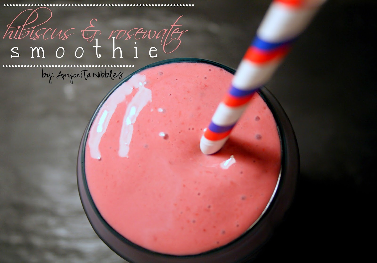 A floral and delicious smoothie