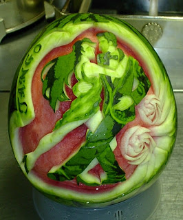 Tango Watermelon Carving from Watermelon Sculpture.com
