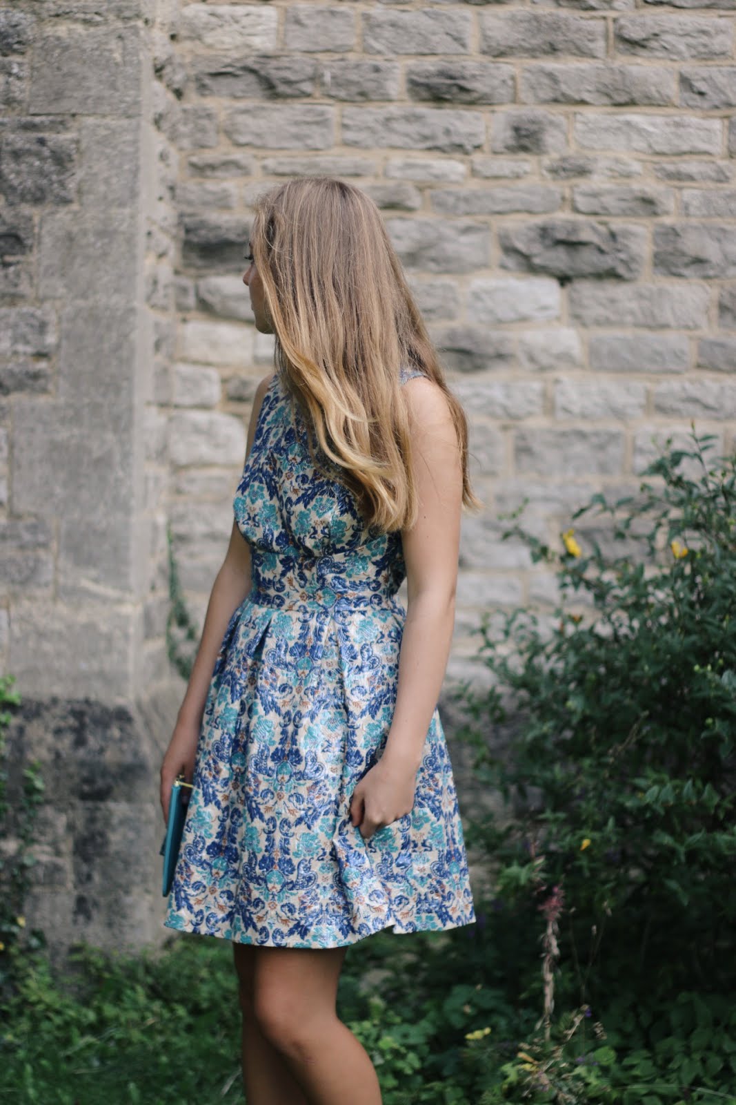 Blue Brocade with Aspire Style | The Sassy Street
