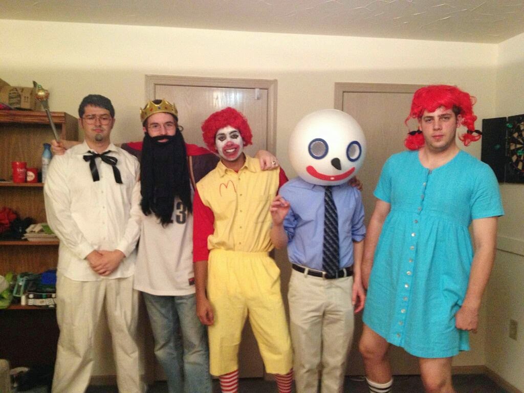 All The Fast Food Mascots Group Costumes