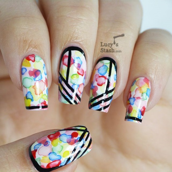 Fascinating Watercolor Nail Art Ideas