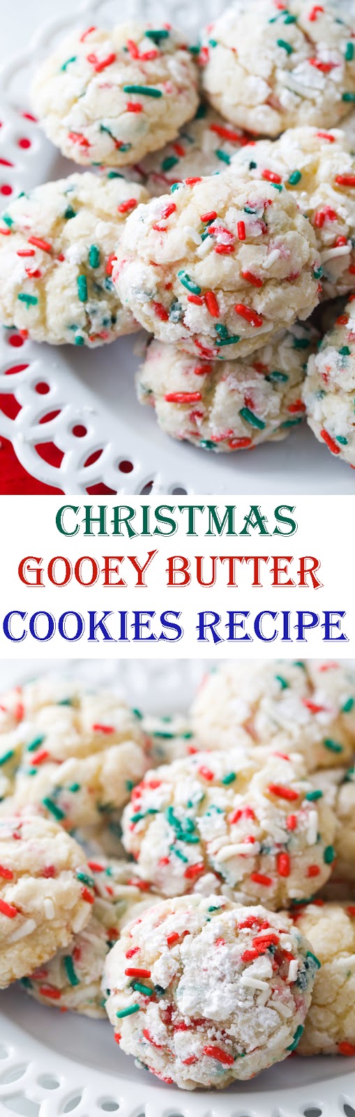 Christmas Gooey Butter Cookies Recipe Easy Christmas Cookies Very