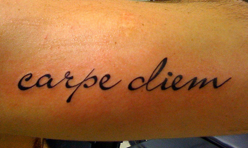 Carpe diem tattoos images and meaning