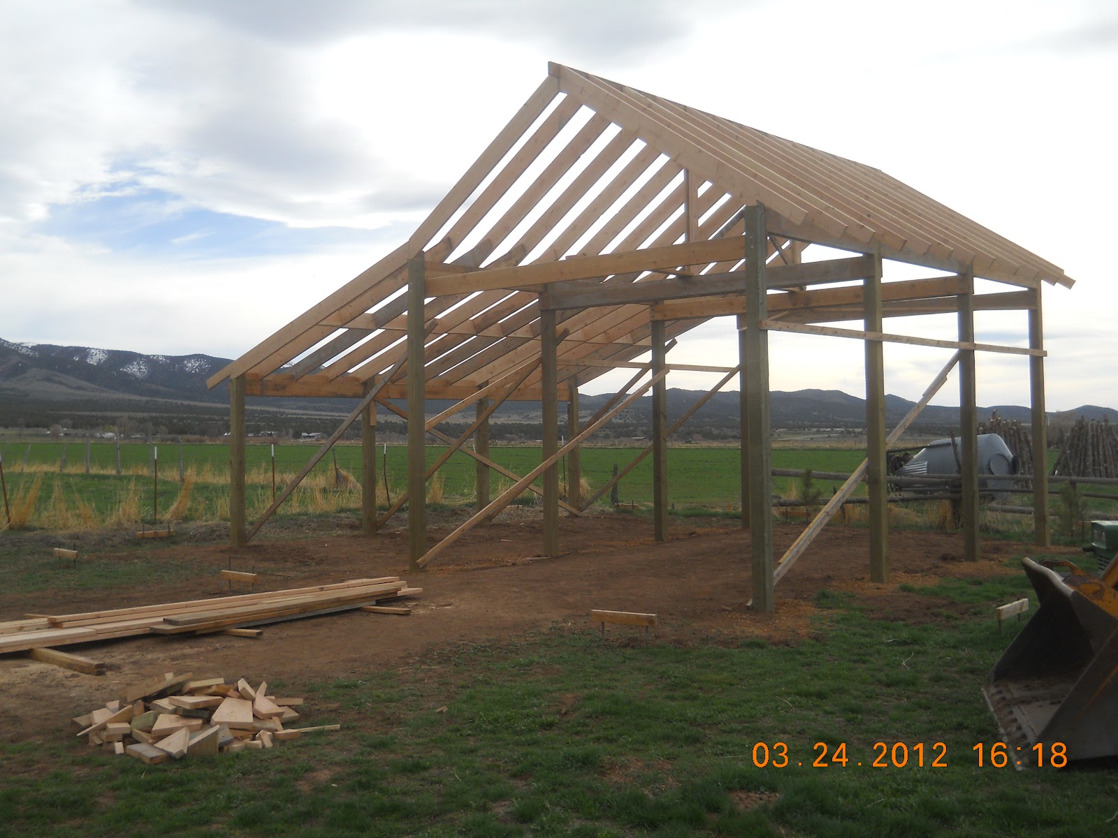 Wiring A Barn Rafters