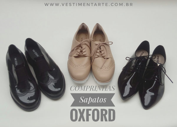 sapato fechado feminino oxford