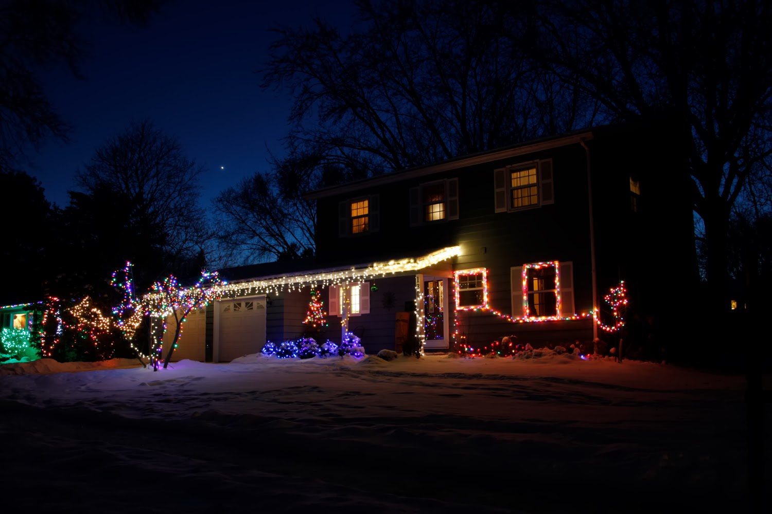 holiday lights, Christmas lights, photography, how to, blue hour