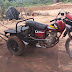 Serrolandense transforma moto em arado de terra