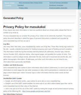 cara membuat privacy policy untuk melamar google adsense | blog