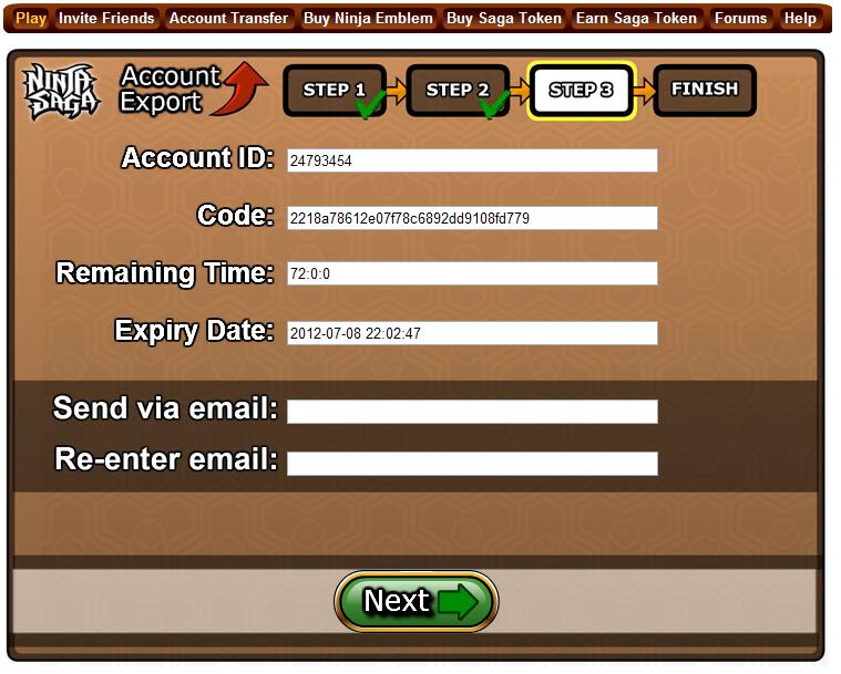 Saga account Saga account