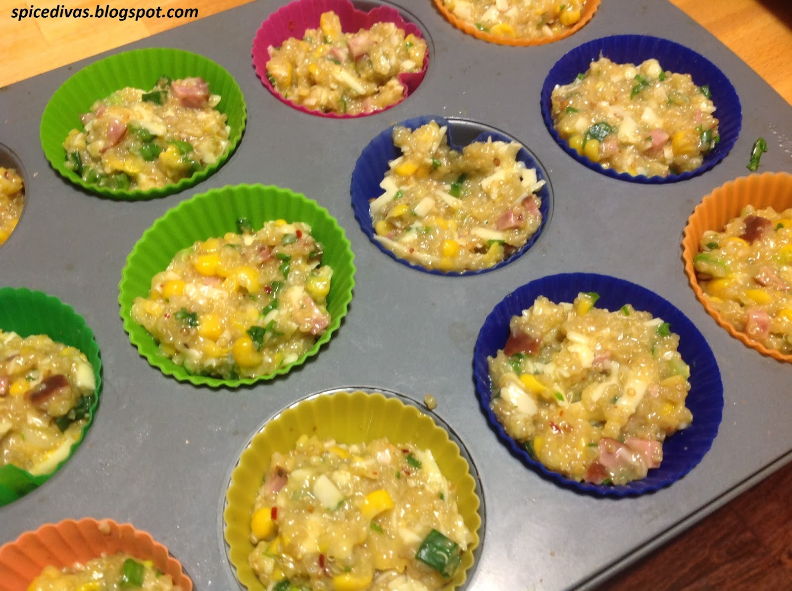 Spice Divas Quinoa Corn Muffins