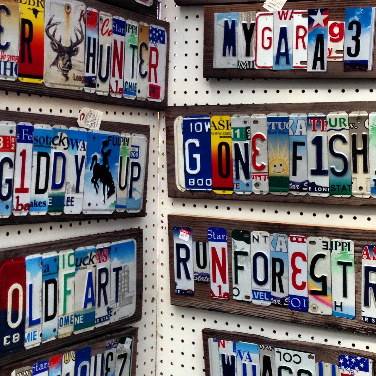 Creations by Claire and Restores by Rhonda License Plate Wall Art