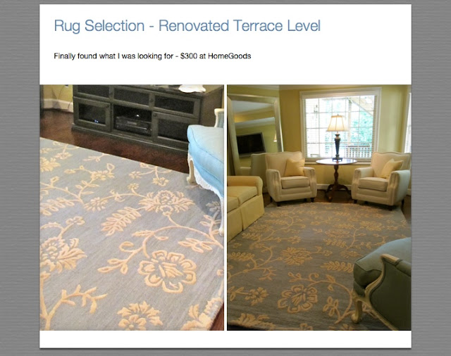Wydeven Designs Shopping for Rugs at HomeGoods I'm a Fan!