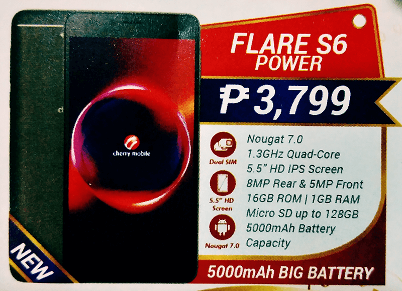Cherry Mobile Flare S6 Power Cherry Mobile Flare S6 Power
