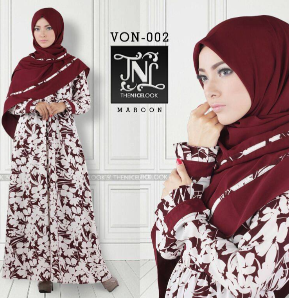 GAMIS BAHAN KATUN BERMOTIF BUNGA TERBARU GAMIS BAHAN KATUN BERMOTIF BUNGA TERBARU