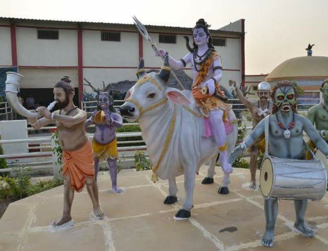 chudel mata temple 73 lord shiva statue in kungher near patan gujarat india chudel mata temple 73 lord shiva statue in kungher near patan gujarat india
